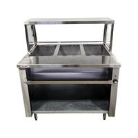 Emerald STM44PSE Electric Single Tank Steam Table - 44 Inch