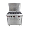 Vulcan SX36 6-Burner Liquid Propane Range with Standard Oven