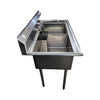 Omcan 22113 18x18x11 inch Two Tub Sink