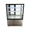 Omcan RS-CN-0271-S Square Glass Floor Refrigerated Display Case - 36 Inch