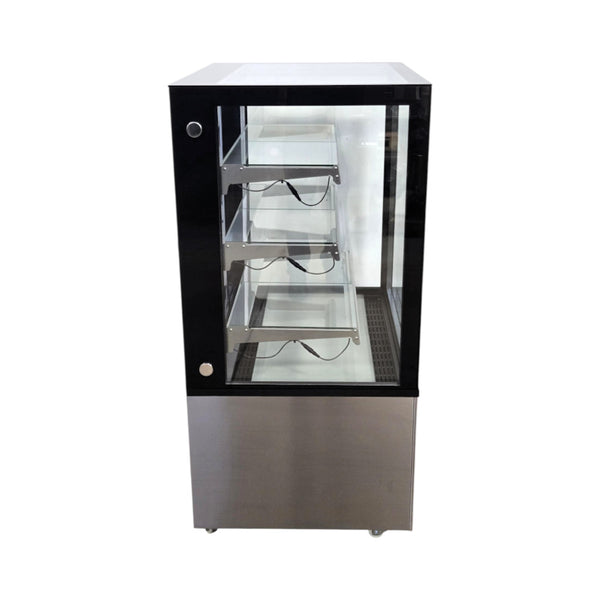 Omcan RS-CN-0271-S Square Glass Floor Refrigerated Display Case - 36 Inch