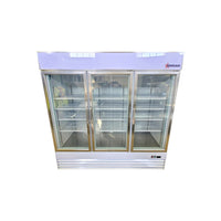 Omcan FR-CN-0052-HC Upright Merchandiser Freezer - 3 Glass Door - 80 Inch