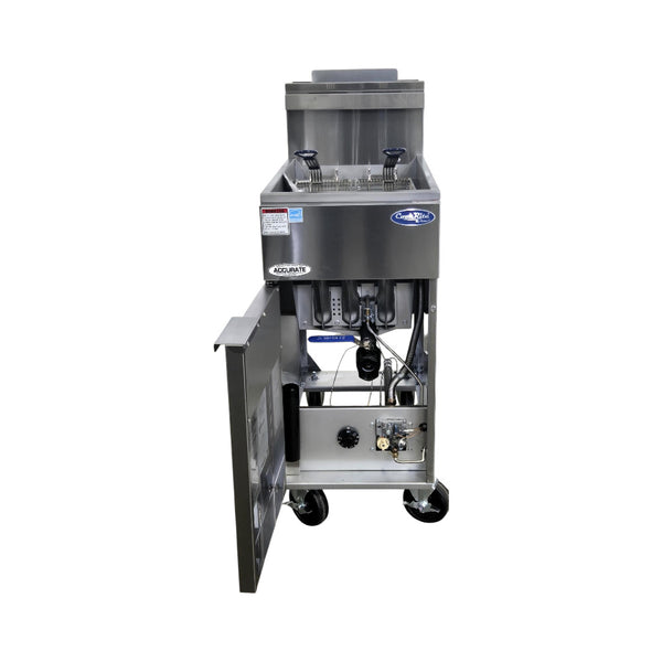 Atosa ATFS-40ES 40lb Deep Fryer - Nat Gas- Never Used