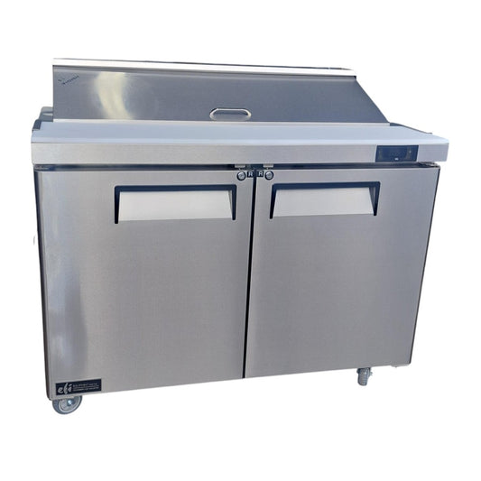 EFI CSDR2-48VC Refrigerated Prep Table - 2 Solid Door - 48 Inch
