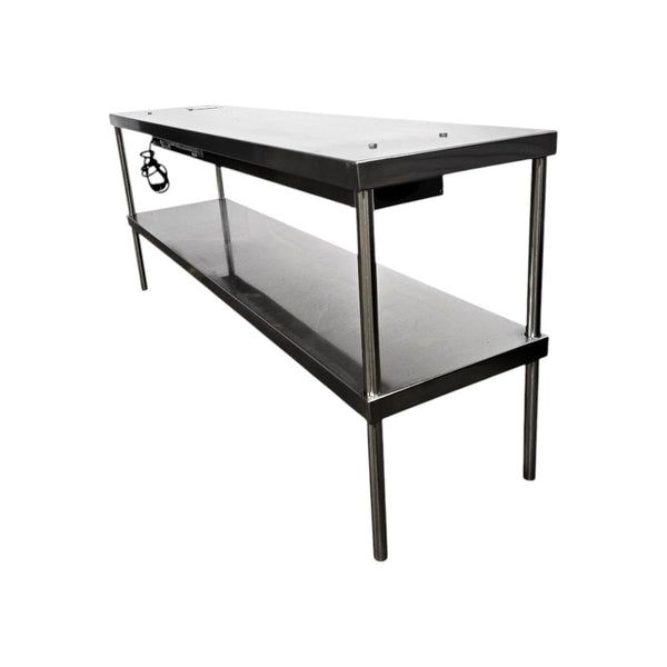 EFI Double Overshelf with Omcan FW-CN-0003-B Heat Lamp