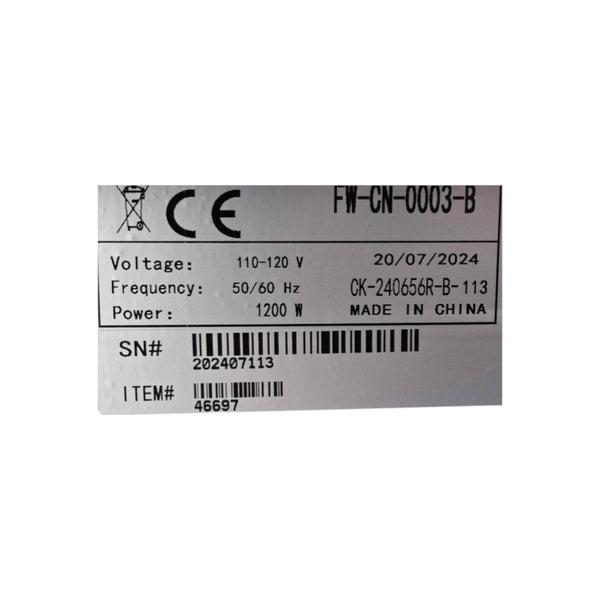 EFI Double Overshelf with Omcan FW-CN-0003-B Heat Lamp