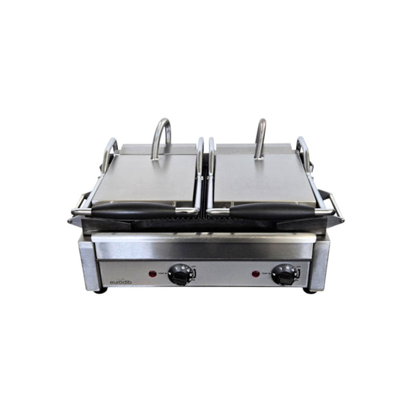 Eurodib SFE02365 Double Groved Sandwich Grill - 10 Inch