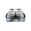 Eurodib SFE02365 Double Groved Sandwich Grill - 10 Inch