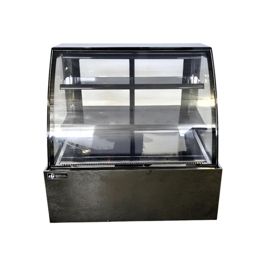 EFI CGCM-4747 Curved Glass Refrigerated Display Case - 47 Inch