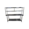 Omcan  22798 Work Table - 72 inch x 14 inch with Overshelf