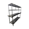 Omcan  22798 Work Table - 72 inch x 14 inch with Overshelf