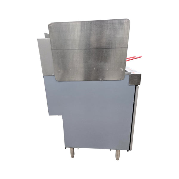 Vulcan LG300-1 Natural Gas Floor Fryer with Splash Guard