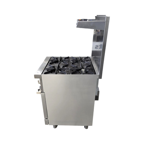 Hotzone HZ-CR24 4 Burner Range with Built-in Convection oven - 24 Inch - Natural Gas