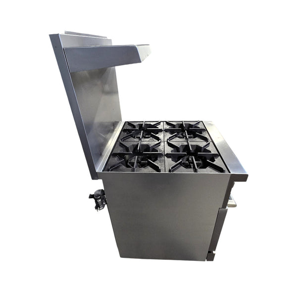 Hotzone HZ-CR24 4 Burner Range with Built-in Convection oven - 24 Inch - Natural Gas