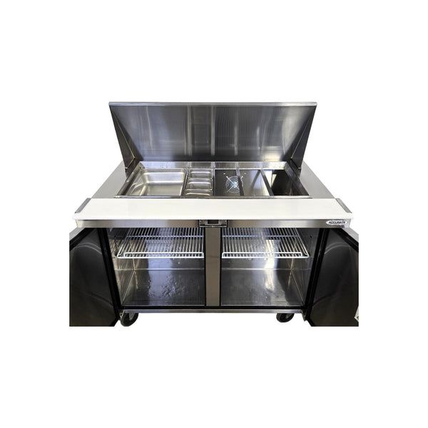 EFI CMDR2-48VC Megatop Refrigerated Prep Table - 2 Solid Door - 48 Inch