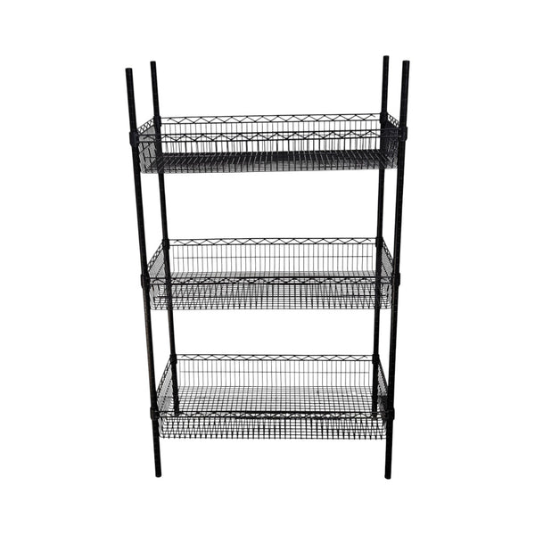 Omega Magnum WS1836B Epoxy Wire Shelf with WS1836BW Wire Baskets