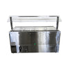 Omcan PT-CN-1778-S-HC Refrigerated Salad Bar with Sneeze Guard -3 Solid Doors - 72''