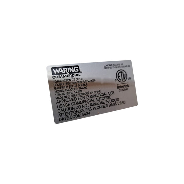 Waring WW200 Waffle Maker