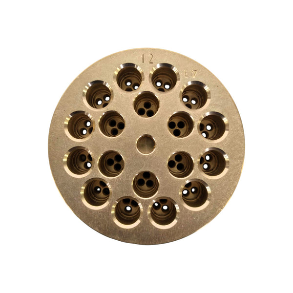 Omcan 24490 #12 Spaghetti Pasta Die Brass - 2.5mm - TR110