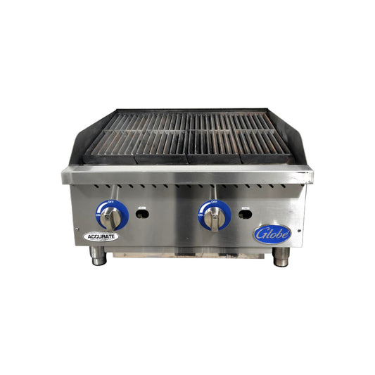 Globe GCB24G Charbroiler - 24 Inch - Nat Gas