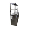 Thorinox TK0C-1860-SS Open Storage Cabinet with Double Overshelf and Hatco GRAH-54 Glo-Ray Strip Heater