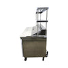 Glacier GST-60-16 / 1260SS Refrigerated Prep Table - 2 Solid Door - 60 Inch with Thorinox overshelf