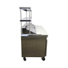Glacier GST-60-16 / 1260SS Refrigerated Prep Table - 2 Solid Door - 60 Inch with Thorinox overshelf