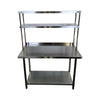 Ace OS-1248-418/ WTB-2448-2R-418 Worktable with Double Overshelf