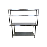 Ace WT-2460-418/ OS-1260-418 Worktable with Double Overshelf
