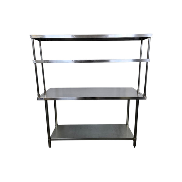 Ace WT-2460-418/ OS-1260-418 Worktable with Double Overshelf