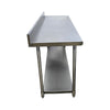 Omcan WTS-2472-4BS-420 Work Table with Backsplash - 24 x 72 Inch