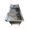 EFI S1824-2L-DW Two Compartment Dishwasher Sink With Right Drain Board