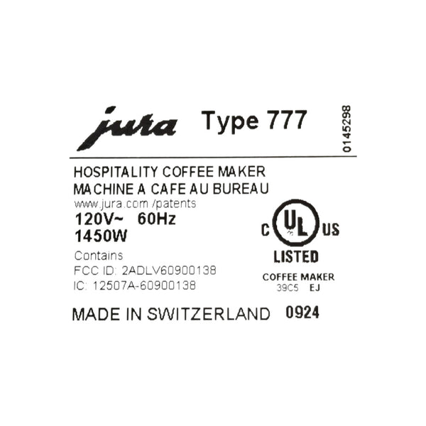 Jura X10 Espresso Machine