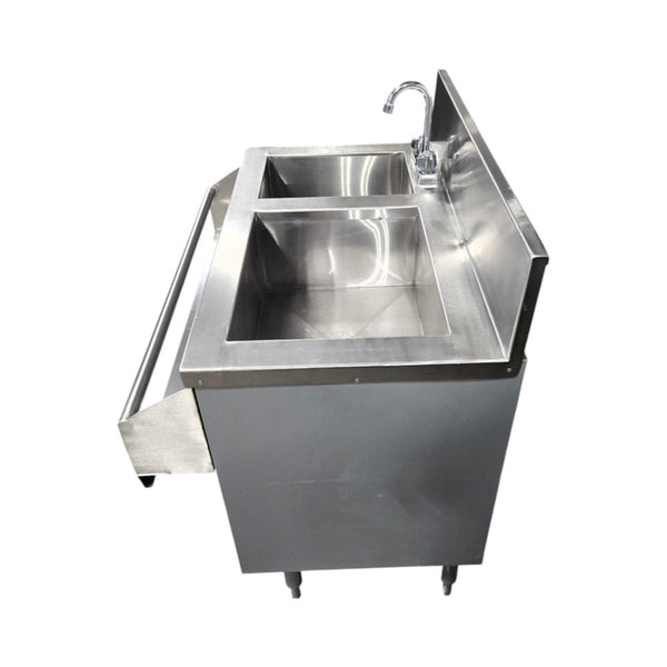 Omcan  Ice Bin with Sink and Faucet