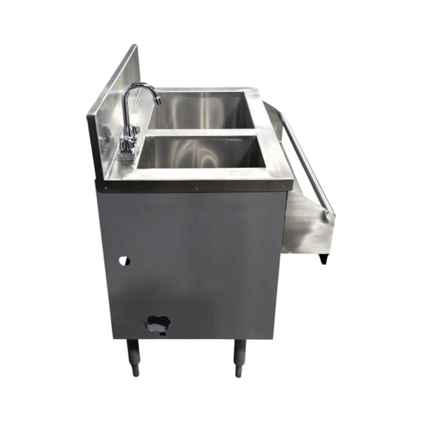 Omcan  Ice Bin with Sink and Faucet
