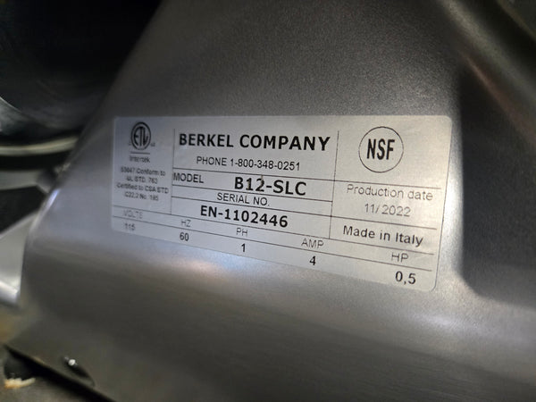 Berkel B12-SLC Gravity Feed Slicer