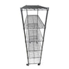 Custom Wire Rack Chrome Wire Rack - 6 Shelves with Wheels