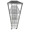 Custom Wire Rack Chrome Wire Rack - 6 Shelves with Wheels