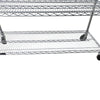 Custom Wire Rack Chrome Wire Rack - 6 Shelves with Wheels