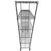 Custom Wire Rack Chrome Wire Rack - 6 Shelves with Wheels