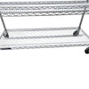 Custom Wire Rack Chrome Wire Rack - 6 Shelves with Wheels
