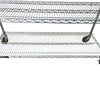 Custom Wire Rack Chrome Wire Rack - 6 Shelves with Wheels