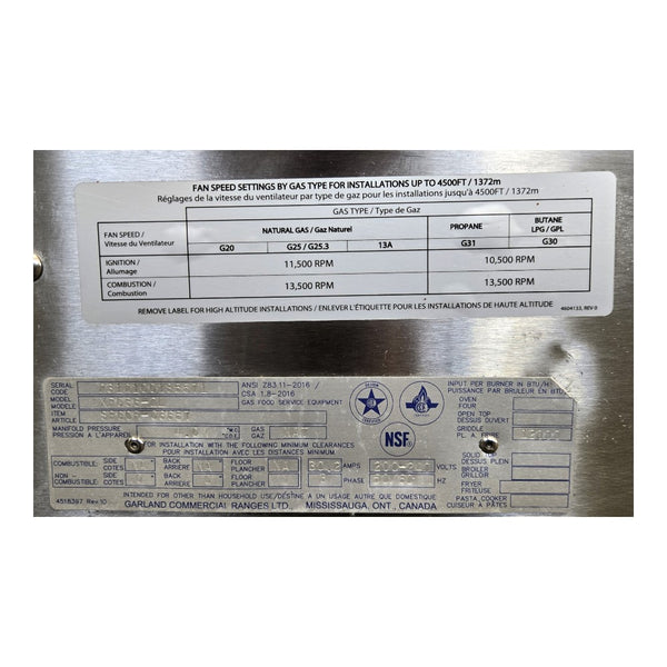 Garland  XPG36-2L Clamshell Griddle with Thermostatic Contols - Natural Gas