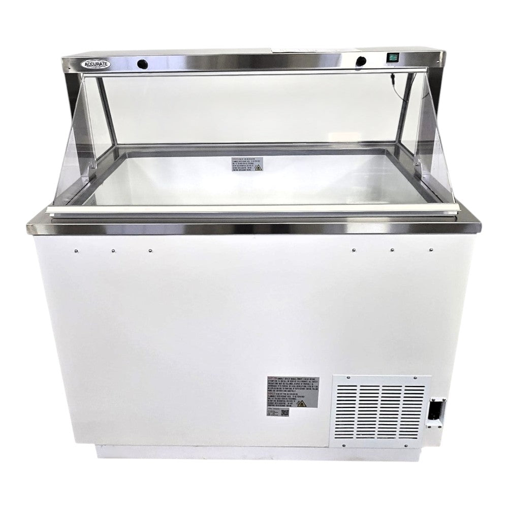 Bulldog Chef DPC46-HC Ice Cream Dipping Cabinet with Racks- 47 inch - 8 Can