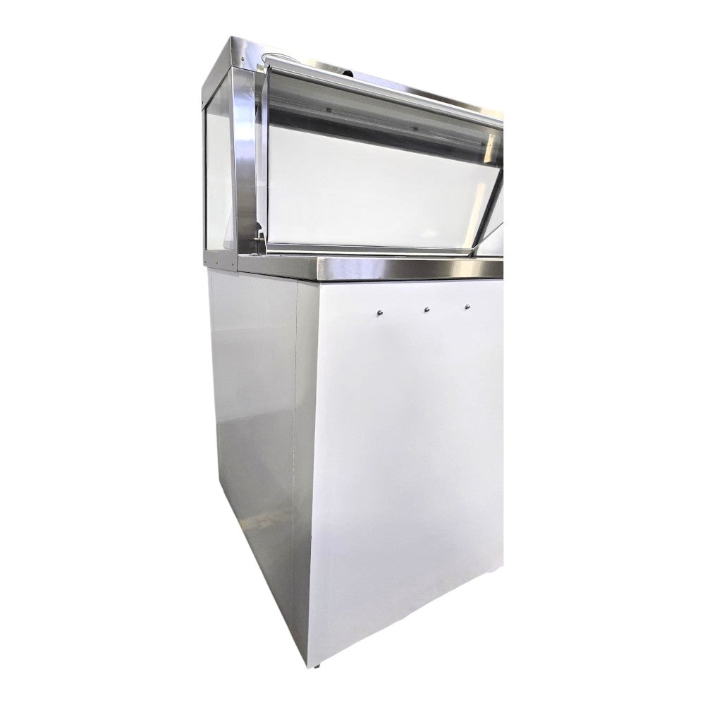 Bulldog Chef DPC46-HC Ice Cream Dipping Cabinet with Racks- 47 inch - 8 Can