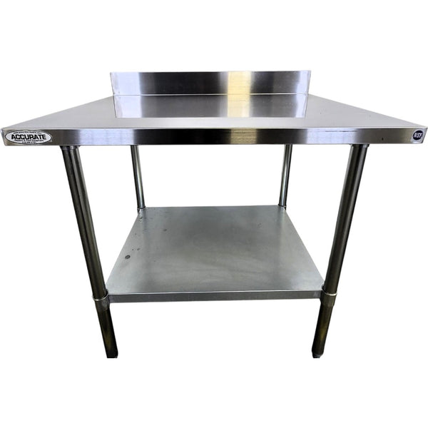Custom Table 30 x 36 Work Table with Backsplash