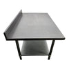 Custom Table 30 x 36 Work Table with Backsplash