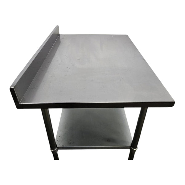 Custom Table 30 x 36 Work Table with Backsplash