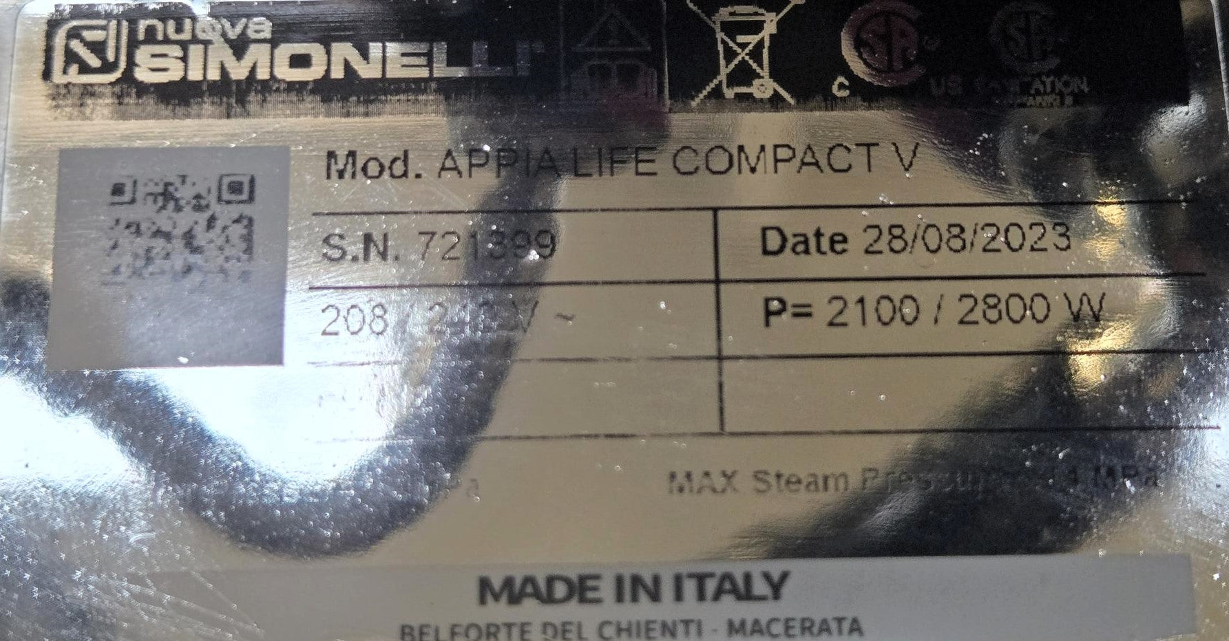 Nuova Simonelli Appia Life 2 Group Espresso Machine