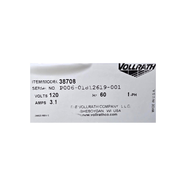 Vollrath 38708 Hot Food Serving Table